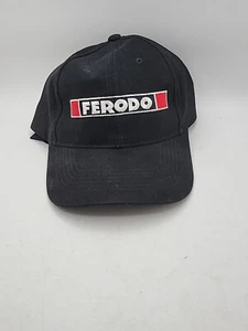 Ferodo Performance Brakes Black Embroidered Strap Back Baseball Hat Cap Car Part - Picture 1 of 4