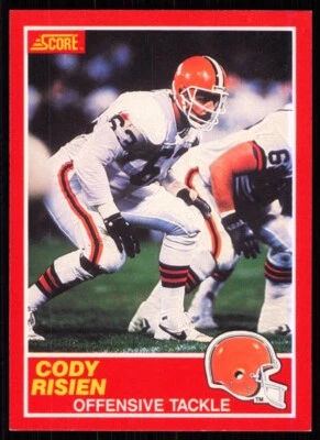 1989 Score Cody Risien Cleveland Browns #164 - Image 1 of 2