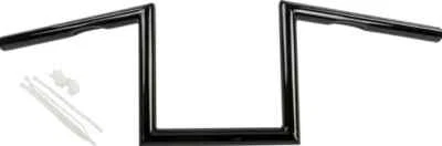 Глянцевый черный руль HD с ямочками подъем 8 дюймов Harley Dyna Super Glide Sport 99-05 - Изображение 1 из 3