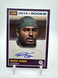2013 Panini Score Rookie Auto #362 Dion Sims Dolphins - Picture 1 of 2