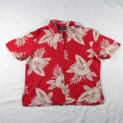 Camisa vintage con botones Sag Harbor para mujer XL/16 100 % seda hawaiana años 90 verano Foto 1 de 4