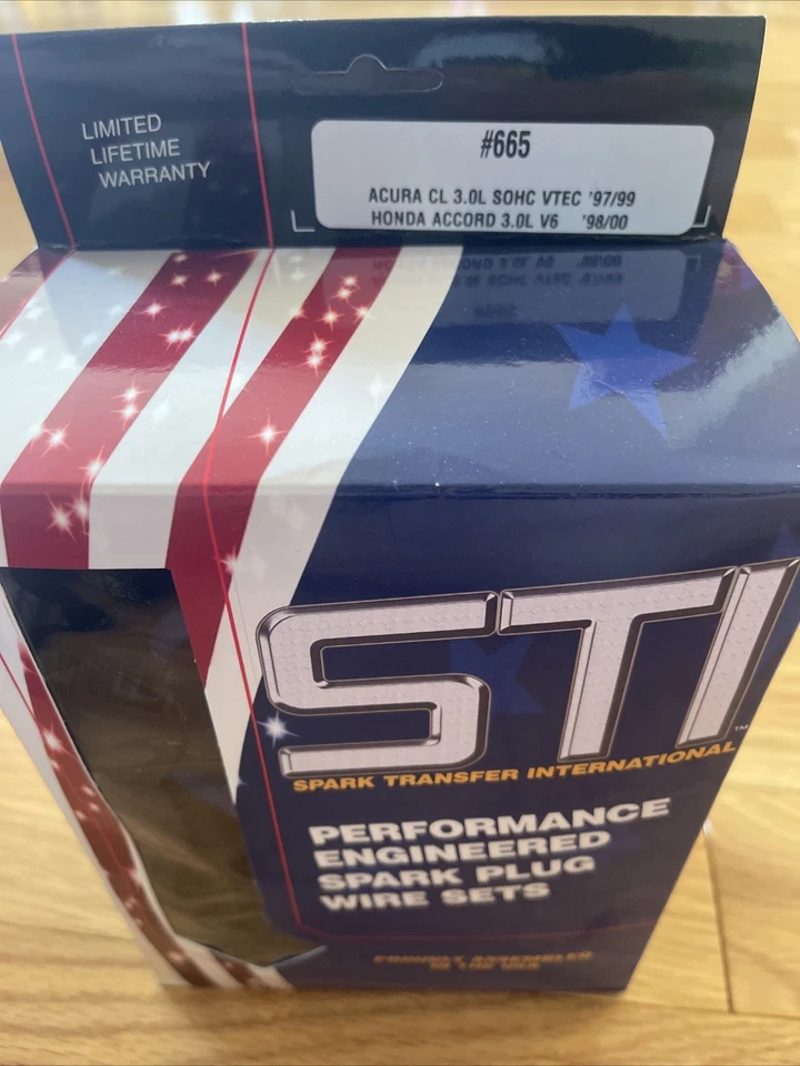 Juego de cableado de bujías Karlyn/STI 665 Acura/Honda 97-00 3,0 L V6 nuevo stock antiguo Foto 1 de 4