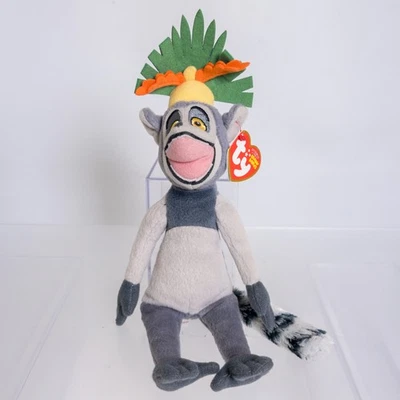 TY Beanie Baby - KING JULIEN Lemur (Penguins of Madagascar Movie Beanie) *MWNMT* - Image 1 of 2