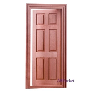 1:12 Scale Dollhouse Miniatures Door Frame Wooden Door Building Components DIY - Picture 1 of 12