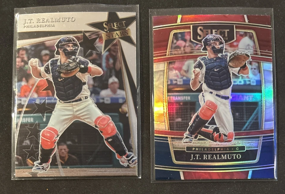 2022 Panini Select - Select Stars J.T. Realmuto #SS15 + Concourse Tricolor Prizm - Image 1 of 4