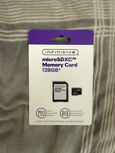 INFINITIVE 128GB Micro SDXC + Adapter Memory Card New Sealed - Picture 1 of 2
