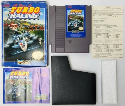 Al Unser Jr Turbo Racing Nintendo NES Game CIB Complete in Box w/ Manual -Tested - Image 1 of 4