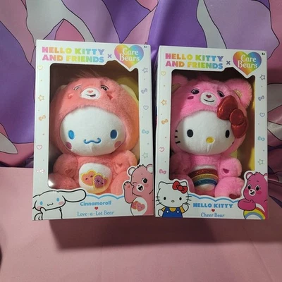 Lote de 2 osos de peluche de 10" Cinnamoroll de Hello Kitty Care Oso regalo graduación Foto 1 de 4