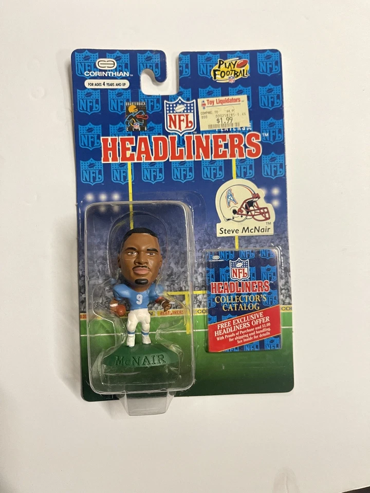1998 CORINTHIAN HEADLINER FIGURE STEVE McNAIR TENNESSEE TITANS OILERS - Imagem 1 de 1