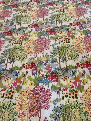 Funda nórdica completa/reina de algodón orgánico Pottery Barn Woodland Tree pintura por número Foto 1 de 4