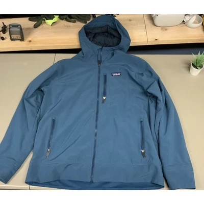 Chaqueta con Capucha Patagonia Nomader Para Hombre Marea Media Piscina Azul L Cremallera Completa Foto 1 de 4