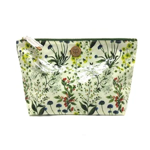 Tory Burch Flower motif Bag Pouch Vinyl White/Multicolore - Picture 1 of 12
