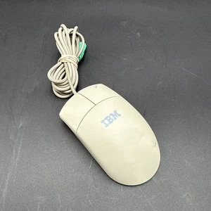 IBM Wired PS/1 Computer Ball Mouse M-SAU-IBM6 White 10L6144 10L6145 - Picture 1 of 4