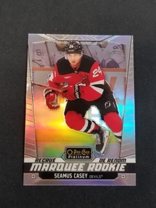 2024-25 OPC PLATINUM SEAMUS CASEY MARQUEE ROOKIE RAINBOW DEVILS - Picture 1 of 2