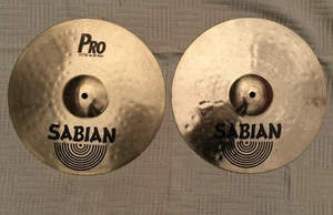 Cymbal - 14" Hi Hats cymbals by Sabian - not an exact pair - one PRO - Picture 1 of 3