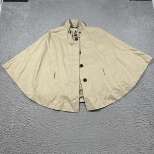 NUEVO CON ETIQUETAS Banana Republic Talla XS Capa Grande Abrigo Caqui Trinchera Preppy Sin Cinturón - Imagen 1 de 8
