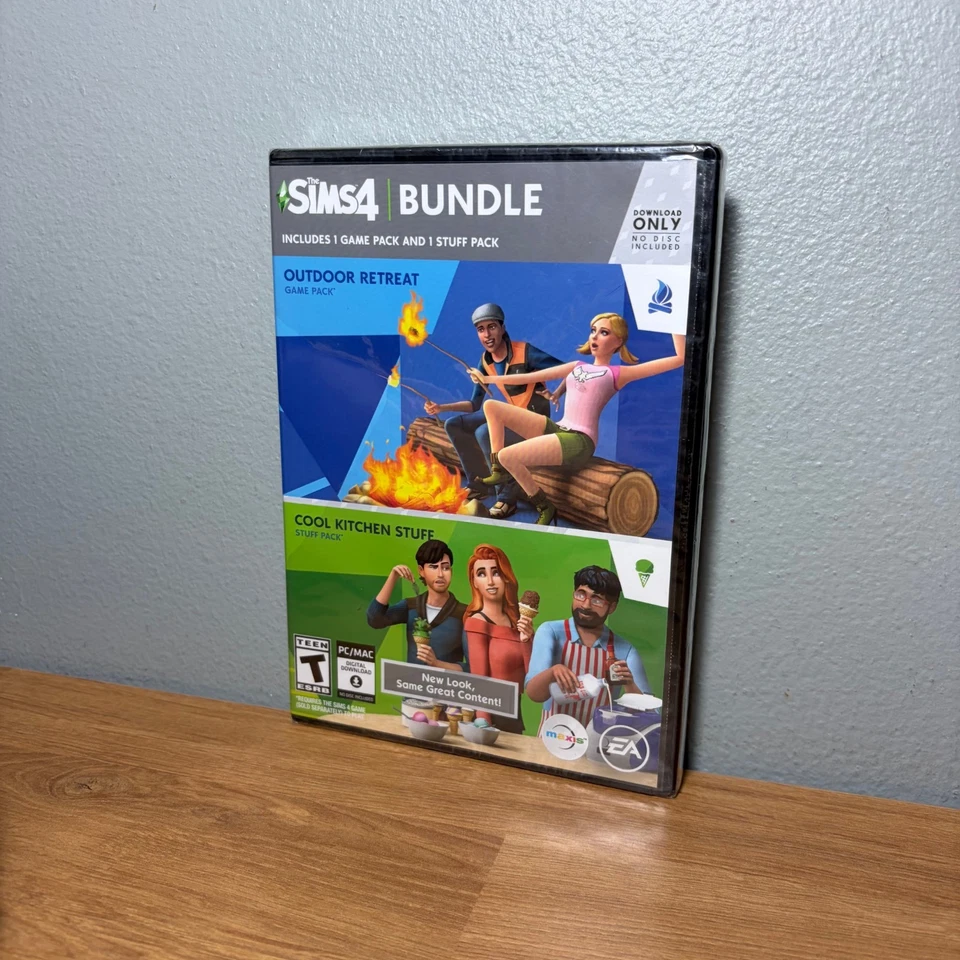 The Sims 4 Bundle Pack: Outdoor Retreat & Cool Kitchen Stuff - PC EA New Sealed - Image 1 of 4