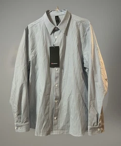 LULULEMON New Venture Classic-Fit Long Sleeve Shirt LARGE NWT Plow $118 #M3FAYS - Picture 1 of 20