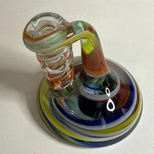 Vintage Hand Blown Swirled Glass Paperweight/Pen Holder - Picture 1 of 5