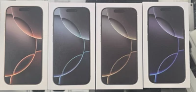 Apple iPhone 16 / Plus / Pro / Max Retail Box with Manual and Charging Cable