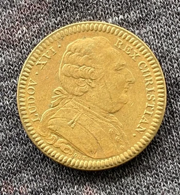 1788 LOUIS XVI FRANCE  BRASS JETON CHRIS REICH - Image 1 of 2