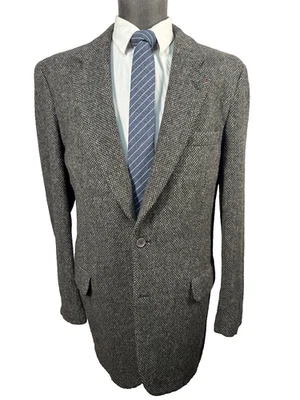 Abrigo Blazer Chaqueta 42L OAKTON Ltd. Para Hombres Gris FLECK TWEED LANA Calce Clásico Deportivo Foto 1 de 4