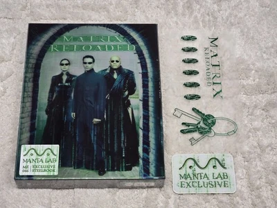 THE MATRIX RELOADED MANTA LAB DOUBLE LENTICULAR FULL SLIP STEELBOOK -  BRAND NEW - Image 1 of 4