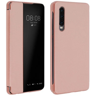 Housse Huawei P30 Étui Grande Fenêtre Translucide Coque Rigide rose gold - Photo 1/4