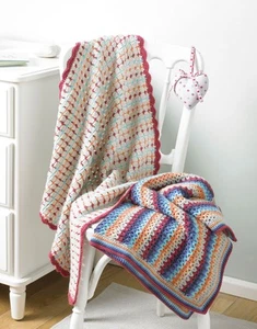 5203 Crochet DK Baby Manta Crochet Patrón copia impresa genuina - Imagen 1 de 1
