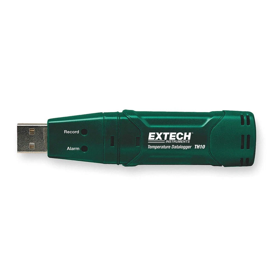 EXTECH TH10 数据记录仪,温度,-40 至 158 F,USB 2LVT3 — 第 1/1 张图片