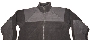 Rothco Fleece Jacket Mens Cold Weather ECWCS US Military Black Zip Up Sz Med - Picture 1 of 7