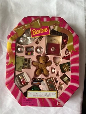 Barbie 1998 'Colección especial - Juego de regalo de regalos navideños' #20203 sellado en caja original Foto 1 de 4
