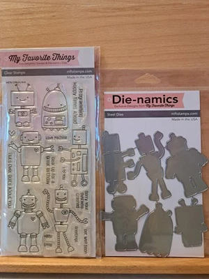 Juego de estampillas y troqueles 355 My Favorite Things BIONIC BOTS RETIRADO Foto 1 de 2