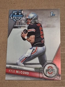 2023 KYLE MCCORD BOWMAN UNIVERSITY CHROME ROOKIE CARD RC #101 OHIO ST EAGLES - Picture 1 of 2