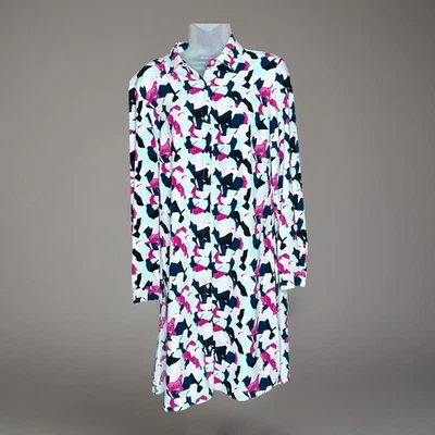 Túnica Grace Elements Mujer S Rosa Azul Marino Abstracto Boho Artístico Mosaico Minimalista Foto 1 de 4