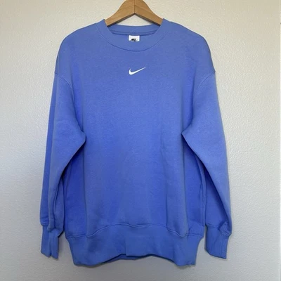 NUEVO CON ETIQUETAS $70 Nike Sudadera Mujer Ropa Deportiva Phoenix Polar Crew Swoosh De Gran Tamaño  Foto 1 de 4