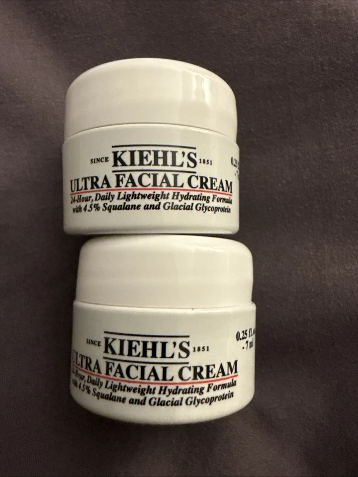 Lote de 2 cremas faciales Kiehl's Ultra tamaño mini 0,25 oz/7 ml Foto 1 de 1