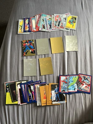 Superman Trading Cards/ Stickers/magnets Mixed Lot 53 In Total DC Action comics - Image 1 of 4