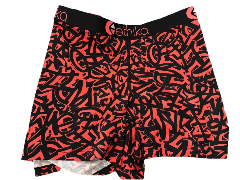 Calzoncillos boxer Ethika para hombre 4XL rojos y negros nuevos con etiquetas Foto 1 de 4