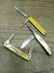 Vtg 3 Piece Folding Pocket Knife Lot Hammer Brand Kutmaster USA in Good Shape! - Picture 1 of 7