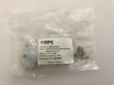 SPC Technology 15265 15 Pin D-sub Metallized Plastic Cover - Image 1 of 4