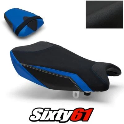 Cubierta de asiento delantera trasera Suzuki GSXR 1000 2017-2024 Luimoto azul Tec-Grip gamuza Foto 1 de 4