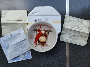 Norman Rockwell Teller Weihnachten 1995 Knowles Limited Edition Box & Papiere - Bild 1 von 5