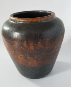 Rare Danish Mid Century Modern Art Studio Pottery Vase Axel Bruel Impressed Mark - Picture 1 of 9