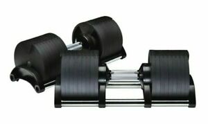 Solid Steel Adjustable Dumbbells 2 x 32kg Pair (64kg total) Brand New with Tray