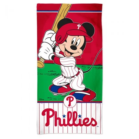 PHILADELPHIA PHILLIES MICKEY MOUSE SPECTRA BEACH TOWEL 30"X60" DISNEY MLB Cover