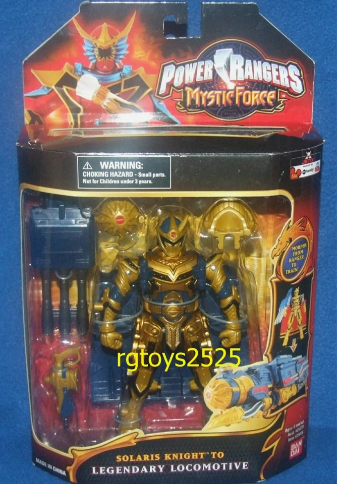 Bandai 2006 Power Rangers Mystic Force Solaris Knight to Solar Streak Megazord