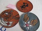 FLIGHT-BOMBER JACKET LEATHER PATCHES NEW LOT OF 3