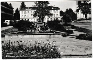 Ansichtskarte Heiden - Blick auf den Kirchplatz mit Dorfbrunnenanlage - s/w - Picture 1 of 2
