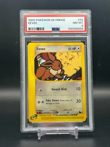 PSA 8 NM-MT Eevee Skyridge 2003 Pokemon Card e-Reader #54/144 - Picture 1 of 2